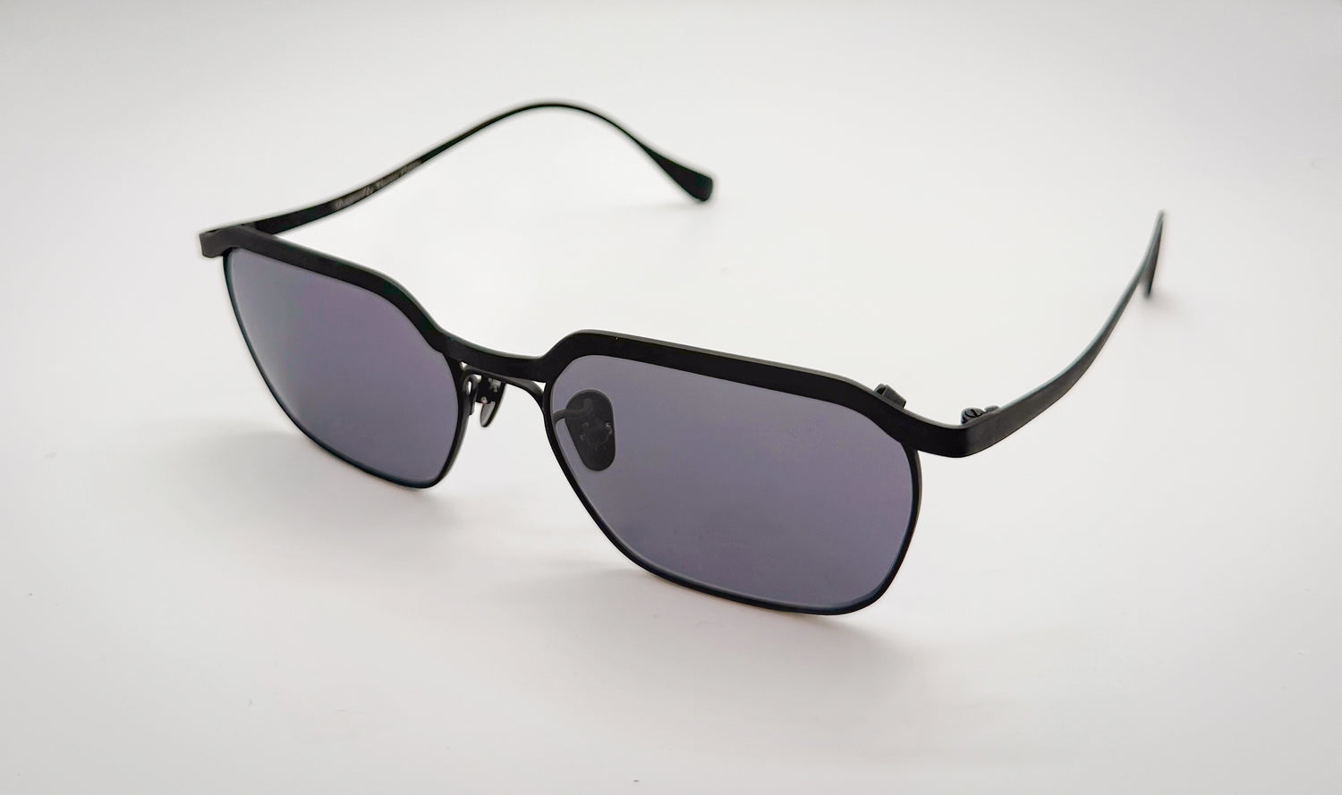 Vincent Catani Benno all-black titanium sunglasses with smooth, clean lines