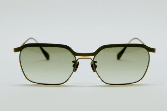 Benno titanium eyeglass frame crafted in Japan with sleek, smooth design